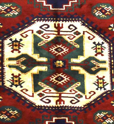 Antique Caucasian Kazak Rug 55 x 610 