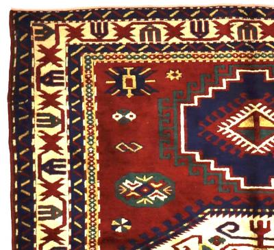 Antique Caucasian Kazak Rug 55 x 610 