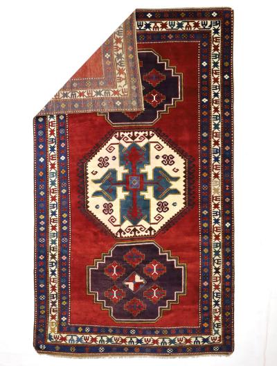 Antique Caucasian Kazak Rug 59 x 100 
