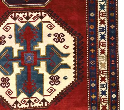 Antique Caucasian Kazak Rug 59 x 100 