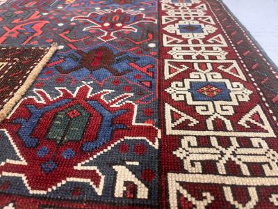 Antique Caucasian Kuba Bijov Rug 27 x 46 