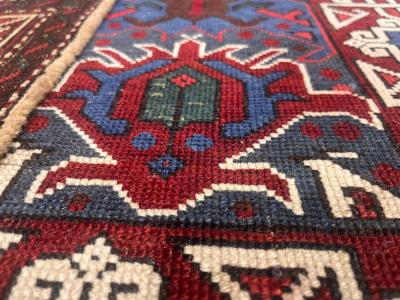 Antique Caucasian Kuba Bijov Rug 27 x 46 
