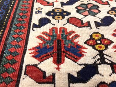 Antique Caucasian Kuba Rug 2 11 x 5 3 