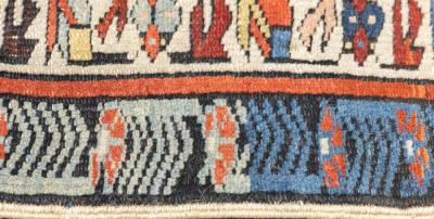 Antique Caucasian Kuba Rug 3 0 x 3 5 