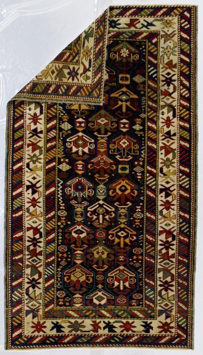 Antique Caucasian Kuba Rug 3 1 x 5 7 
