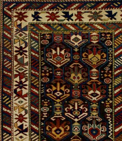 Antique Caucasian Kuba Rug 3 1 x 5 7 