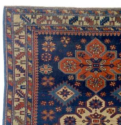 Antique Caucasian Kuba Rug 3 7 x 4 4 