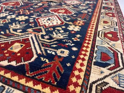 Antique Caucasian Kuba Rug 3 9 x 4 10 