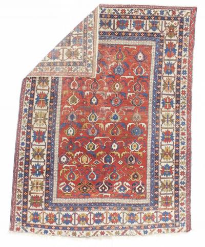 Antique Caucasian Kuba Rug 310 x 53 