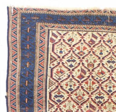 Antique Caucasian Kuba Rug 35 x 40 