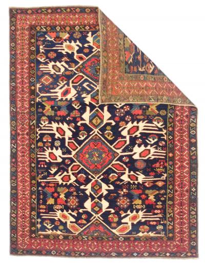 Antique Caucasian Kuba Rug 37 x 410 
