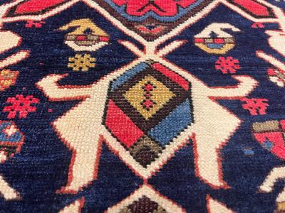 Antique Caucasian Kuba Rug 37 x 410 