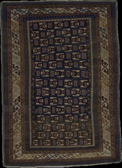 Antique Caucasian Kuba Rug 37 x 50 