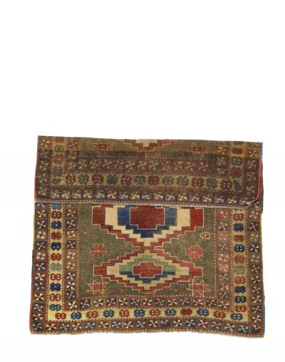 Antique Caucasian Kuba Rug 40 x 47 