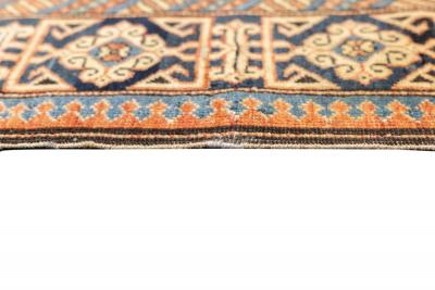 Antique Caucasian Perpedil Rug 3 1 x 3 11 