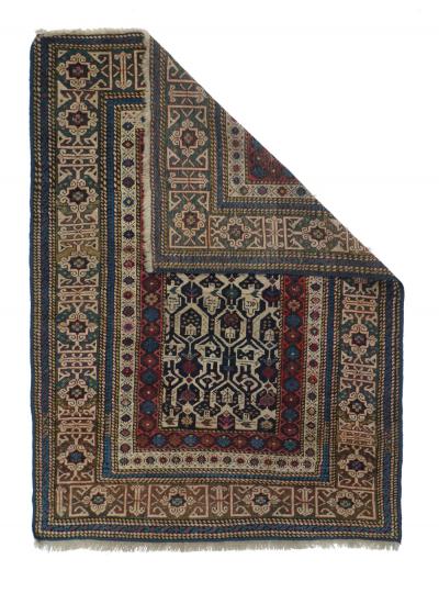 Antique Caucasian Shirvan Rug 3 0 x 4 5 