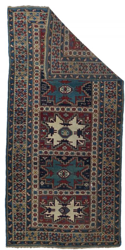 Antique Caucasian Shirvan Rug 3 8 x 8 3 