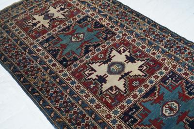 Antique Caucasian Shirvan Rug 3 8 x 8 3 