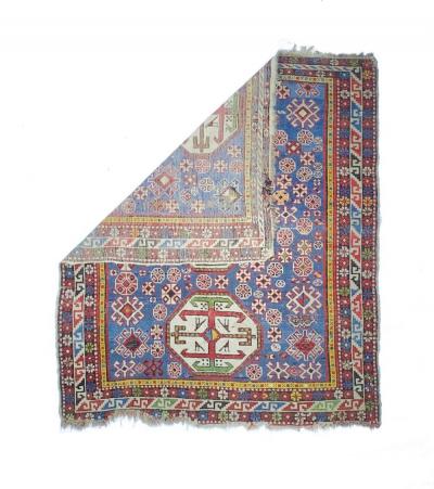 Antique Caucasian Shirvan Rug 3 9 x 4 3 