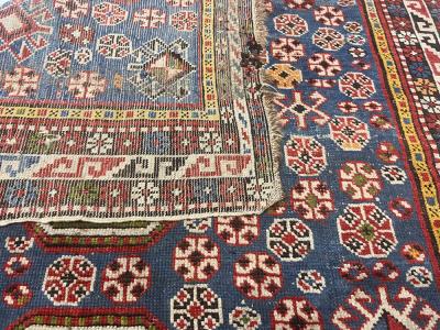 Antique Caucasian Shirvan Rug 3 9 x 4 3 