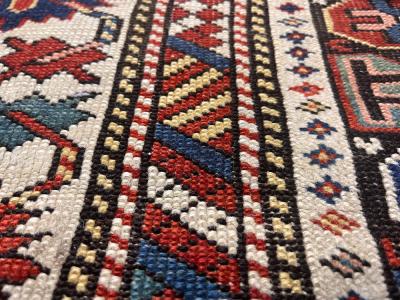 Antique Caucasian Shirvan Rug 36 x 410 