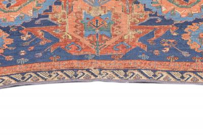 Antique Caucasian Sumak Rug 4 3 x 8 3 