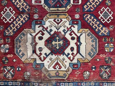 Antique Caucasian Sumak Rug 5 8 x 9 10 