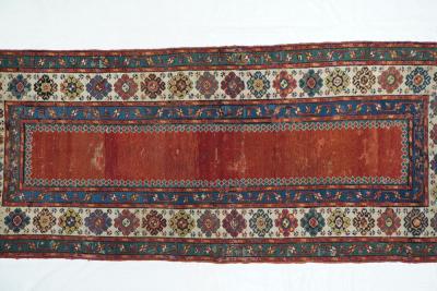 Antique Caucasian Talish Rug 3 7 x 8 5 