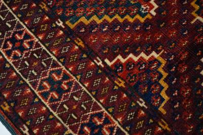 Antique Caucasian Yamud Rug 5 4 x 15 6 