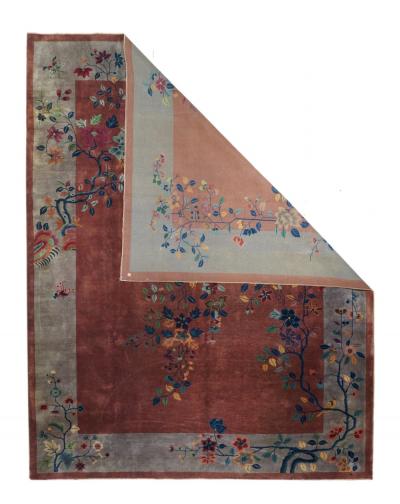 Antique Chinese Art Deco Rug 9 x 12 