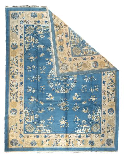 Antique Chinese Peking Rug 93 x 118