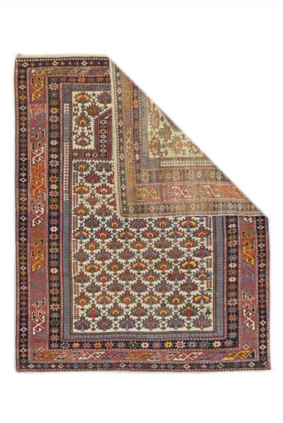 Antique Daghestan Rug 3 11 x 4 9 