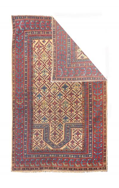 Antique Daghestan Shirvan Rug 3 1 x 4 3 