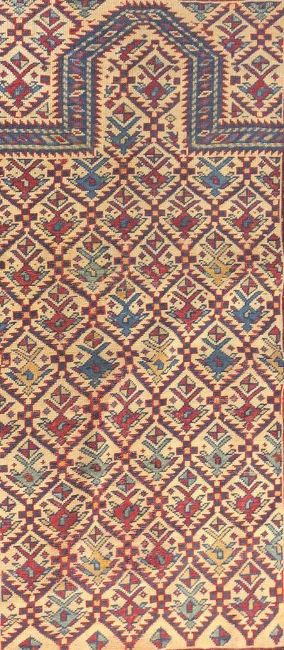 Antique Daghestan Shirvan Rug 3 1 x 4 3 
