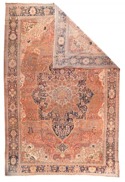 Antique Farahan Sarouk Rug 13 2 x 19 