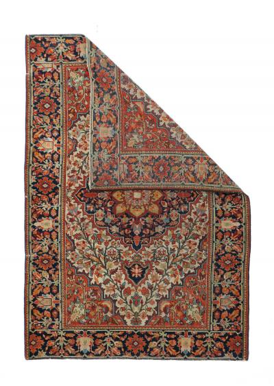 Antique Farahan Sarouk Rug 3 4 x 4 10 