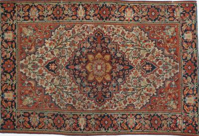 Antique Farahan Sarouk Rug 3 4 x 4 10 