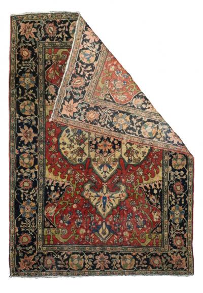 Antique Farahan Sarouk Rug 3 4 x 4 8 