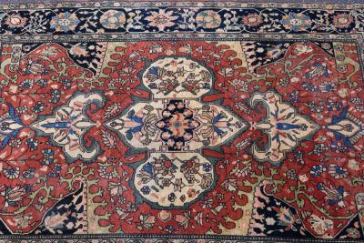 Antique Farahan Sarouk Rug 3 4 x 4 8 