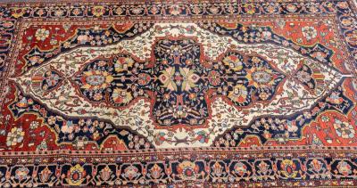Antique Farahan Sarouk Rug 4 1 x 6 0 