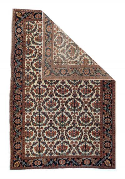 Antique Farahan Sarouk Rug 4 5 x 6 10 