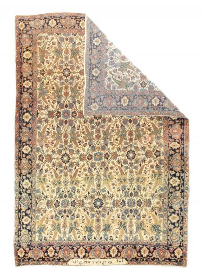 Antique Farahan Sarouk Rug 6 10 x 9 8 