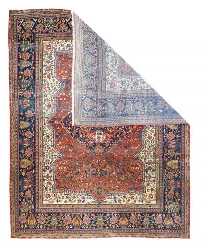 Antique Farahan Sarouk Rug 8 11 x 11 4 