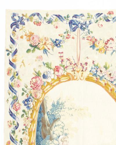 Antique Fine French Aubusson Rug 4 9 x 9 4 