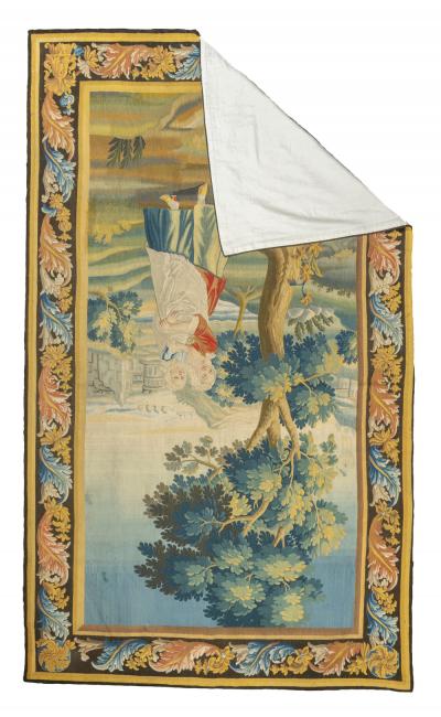 Antique Fine French Beauvais Tapestry 6 3 x 10 6 