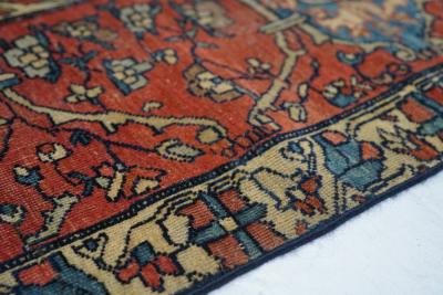 Antique Fine Mohtasham Kashan Rug 55 x 88 