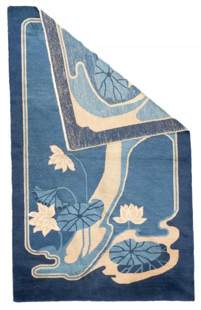 Antique Fine Unusual Chinese Peking Rug 4 2 x 6 9 