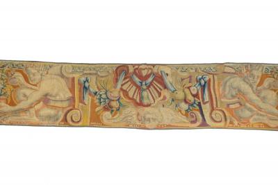 Antique Flemish Tapestry Panel 1 7 x 8 5 
