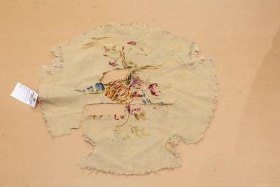 Antique French Aubusson Cover Seat 110 x 21