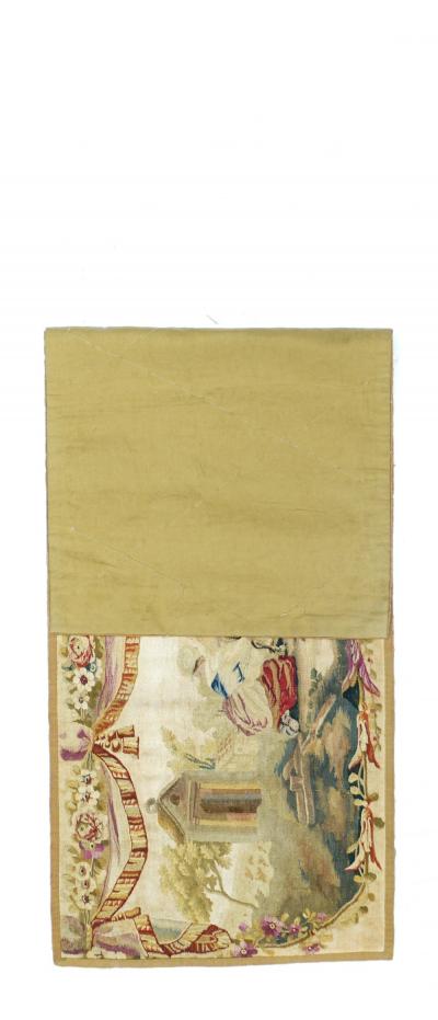 Antique French Aubusson Tapestry 18 x 48